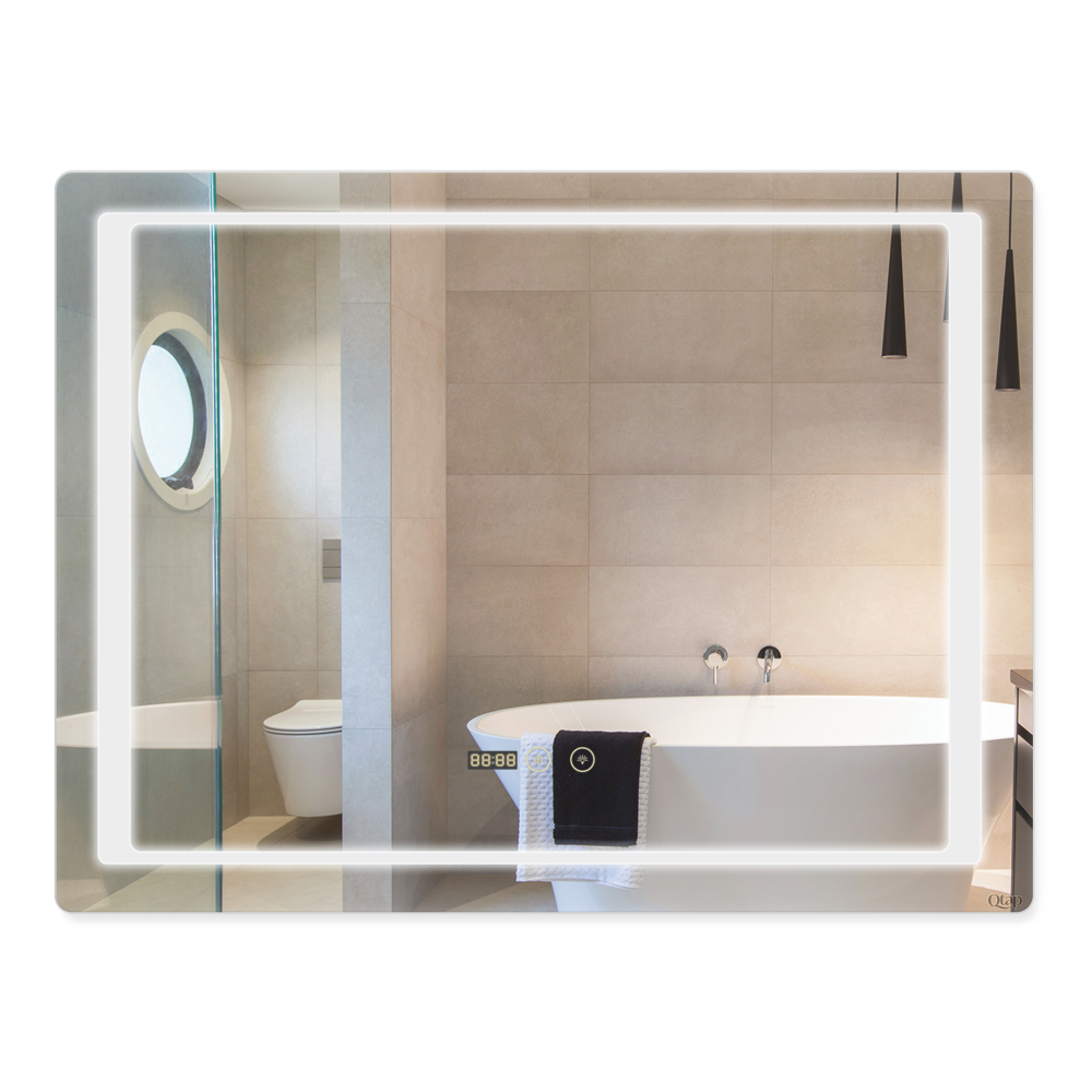 

Зеркало Qtap Mideya 800х600 (DC-F902-1) с LED-подсветкой и антизапотеванием QT2078F9021W