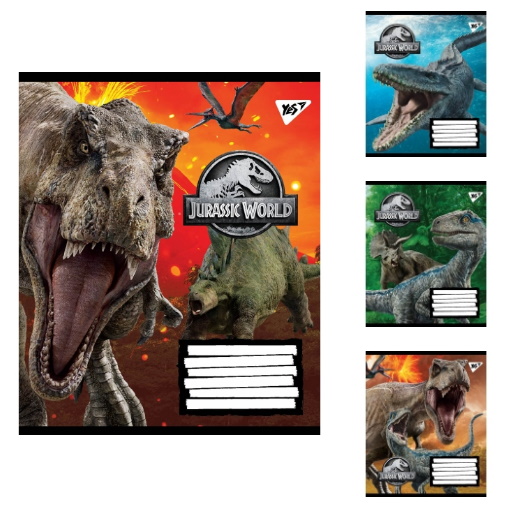 

Набор тетрадей 18 кл.Jurassic World, цена за уп.25(765382)