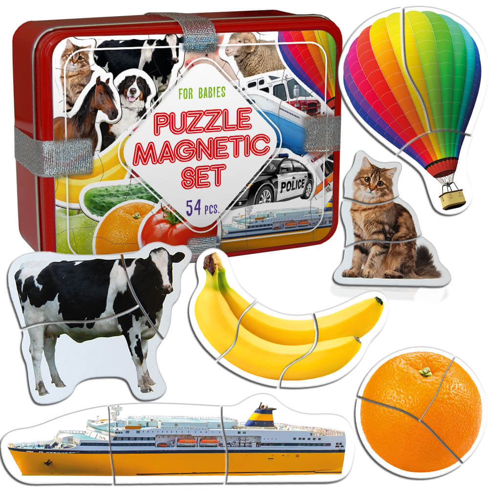 

Набор-подарок магнитных Baby puzzle 54 магнитов Magdum(ML4031-62EN)