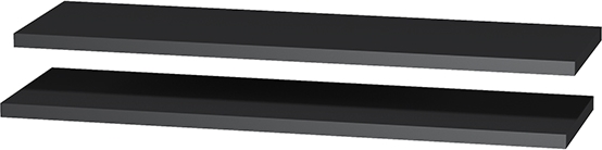 

Полка DC Gina 680x200x16 Графит 2 шт