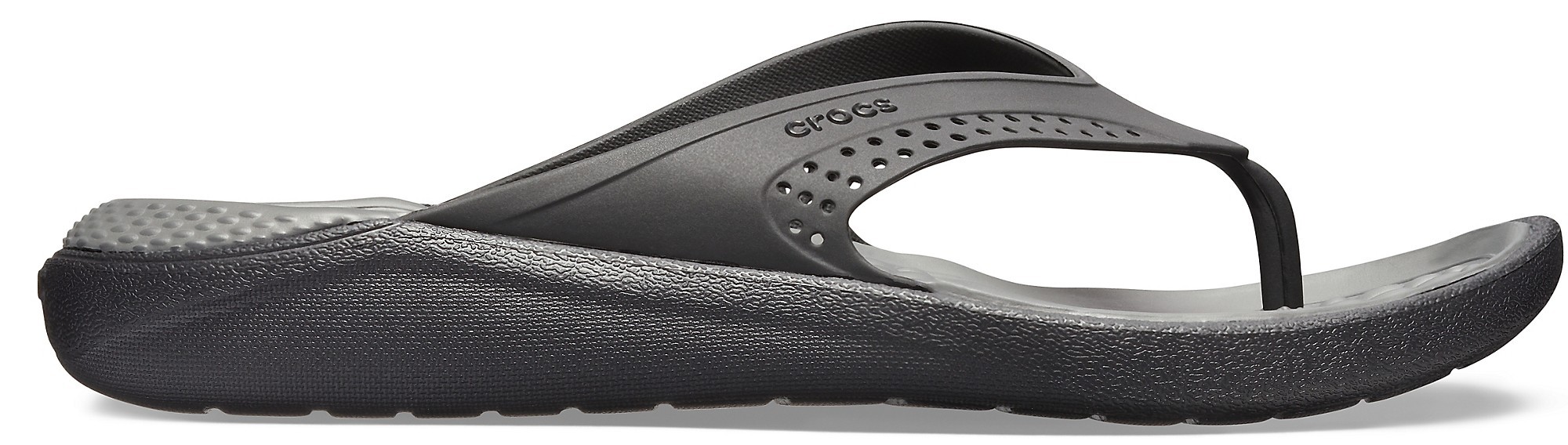 

Вьетнамки Crocs LiteRide Flip 205182-0DD-M8/W10 40-41 Черный с серым