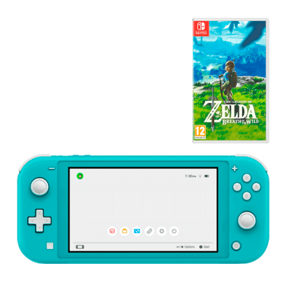 

Набор Консоль Nintendo Switch Lite Turquoise 32GB Новое + Игра The Legend of Zelda Breath of The Wild Русская Озвучка Nintendo Switch Новое