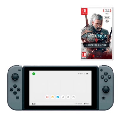 

Набор Консоль Nintendo Switch HAC-001(-01) Grey 32GB Новое + Игра Witcher 3 Wild Hunt Complete Edition Русские Субтитры Nintendo Switch Новое