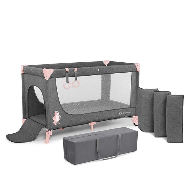 

Кровать-манеж Kinderkraft Joy (Киндеркрафт Джой) Pink (KKLJOYPNK00000)