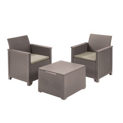 

Комплект пластиковой мебели Keter Emma Balcony Set 246119 капучино