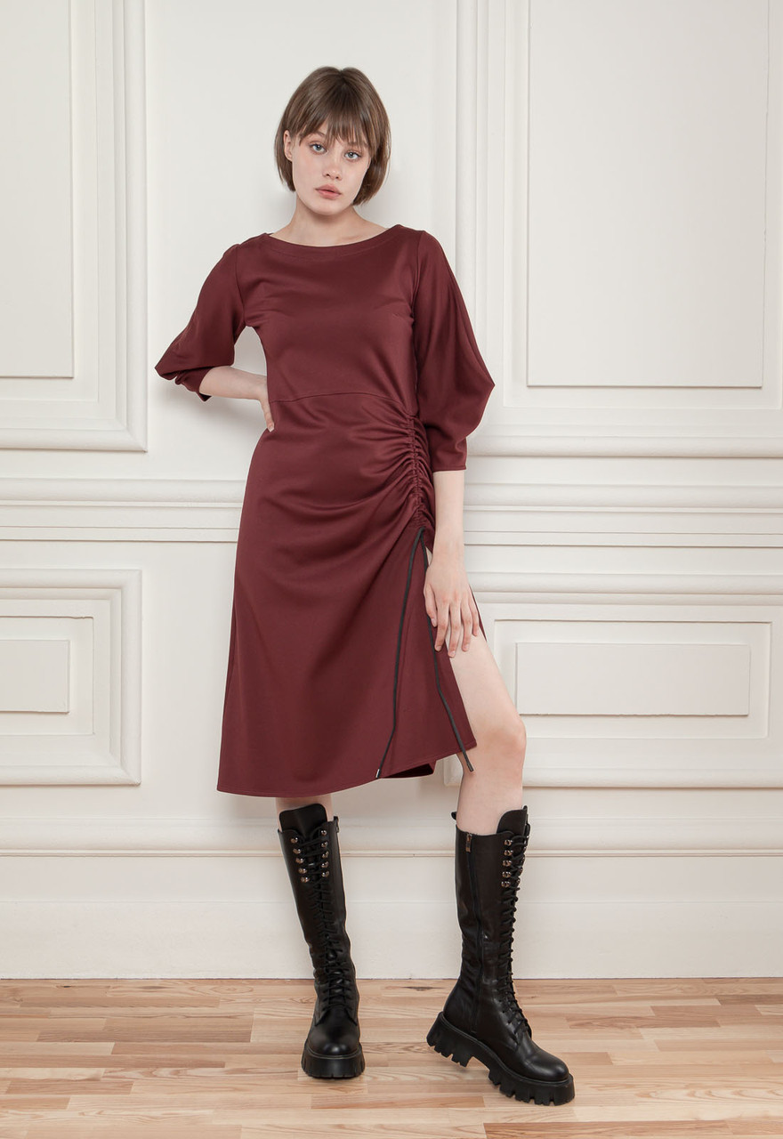 

Платье Dolcedonna Фицровия /52 бордовый СК-21209, Платье Dolcedonna Фицровия 50/52 бордовый СК-21209