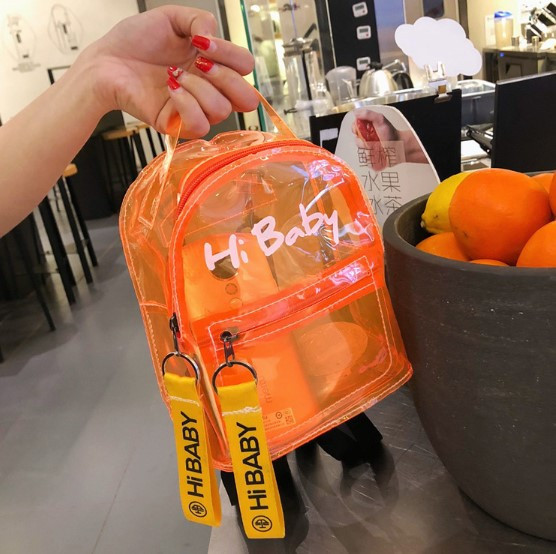 

Рюкзак Jsstore Hi Baby оранжевый Городской прозрачный