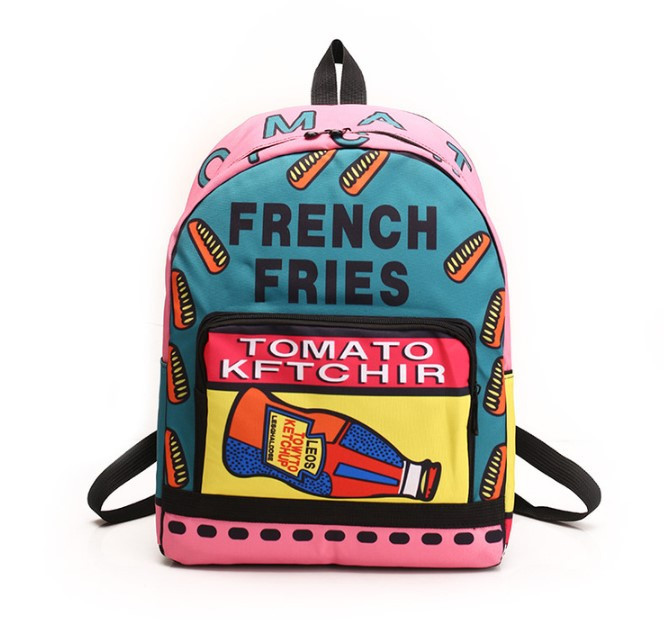 

Рюкзак Jsstore Pop Art Кетчуп Розовый Городской Школьный