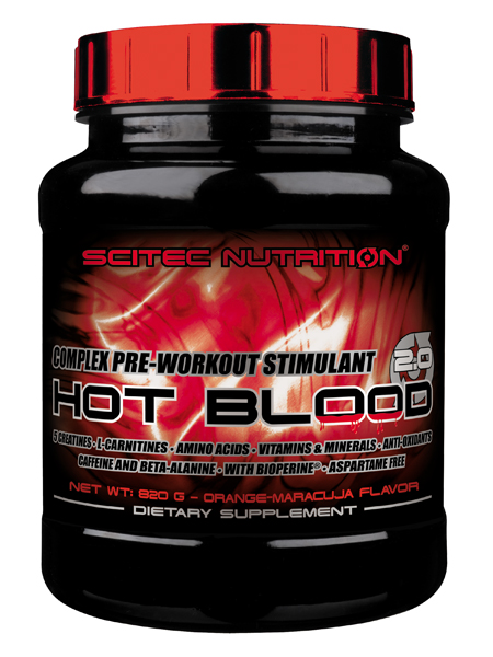 

Энергетик Hot Blood 820 gr SCITEC NUTRITION апельсиновый сок
