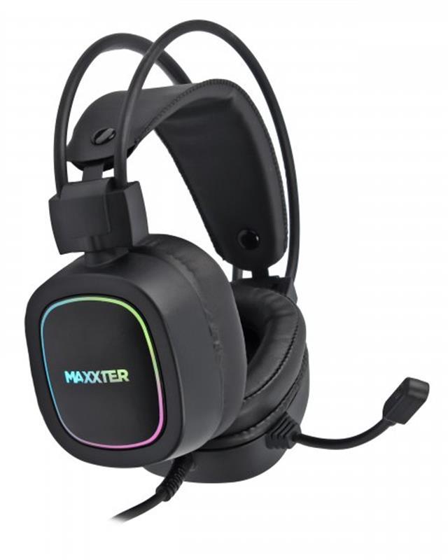 

Компьютерная гарнитура Maxxter Ghost Helmet Black