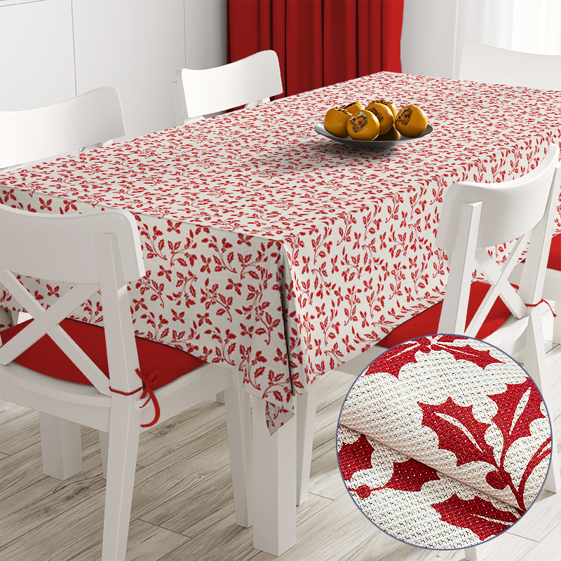 

Новогодняя скатерть Time Textile Diamir Red Красный TT161522 140x280