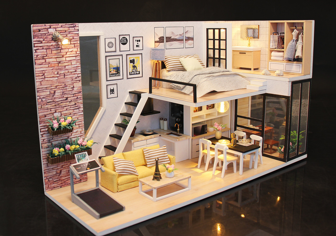 

Румбокс 3D Интерьерный конструктор DIY House Roombox Современная жизнь