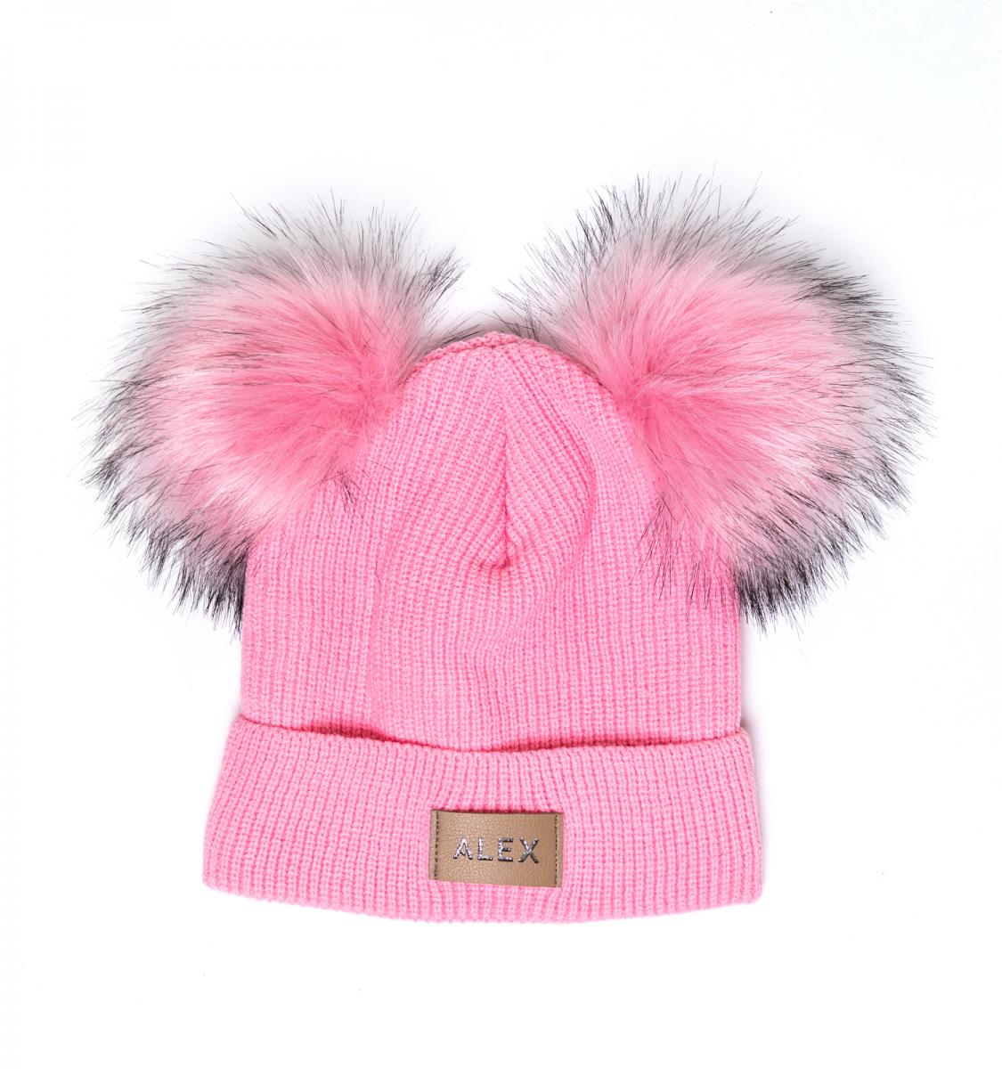 

Дитяча зимова шапка Аліса Рожевий 48-52 см. Alex