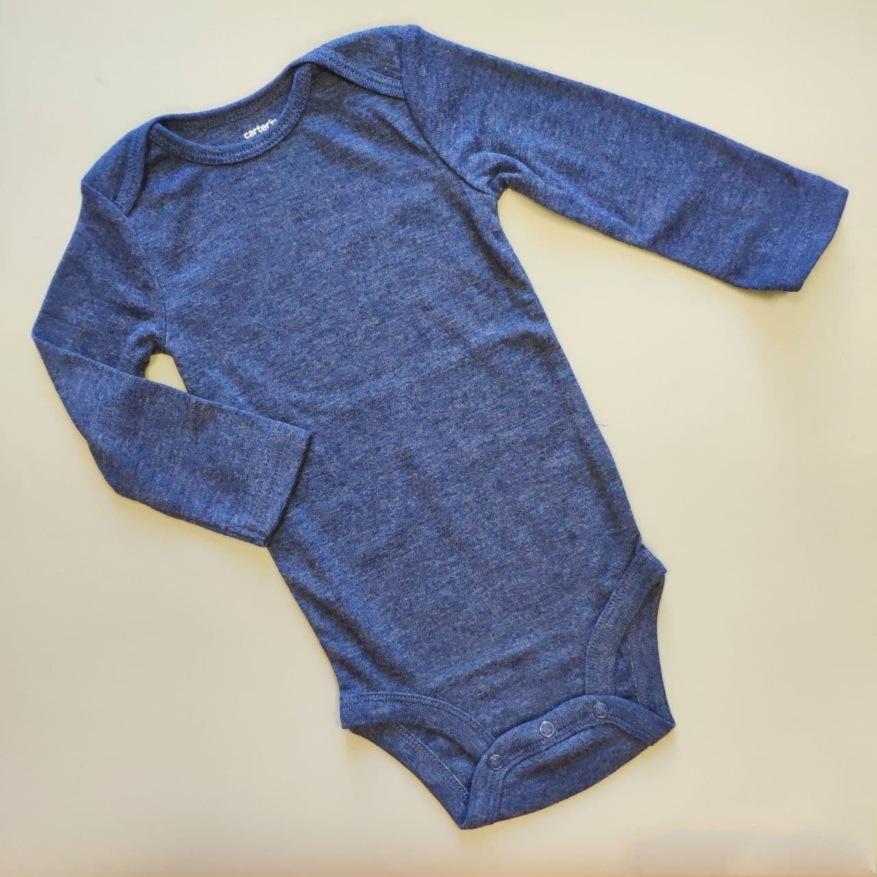 

Боди с длинным рукавом Carter’s Однотонный 17640010 76-81см Синий