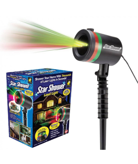 

Лазерный проектор гирлянда установка Star shower Laser Light (KG-2247)