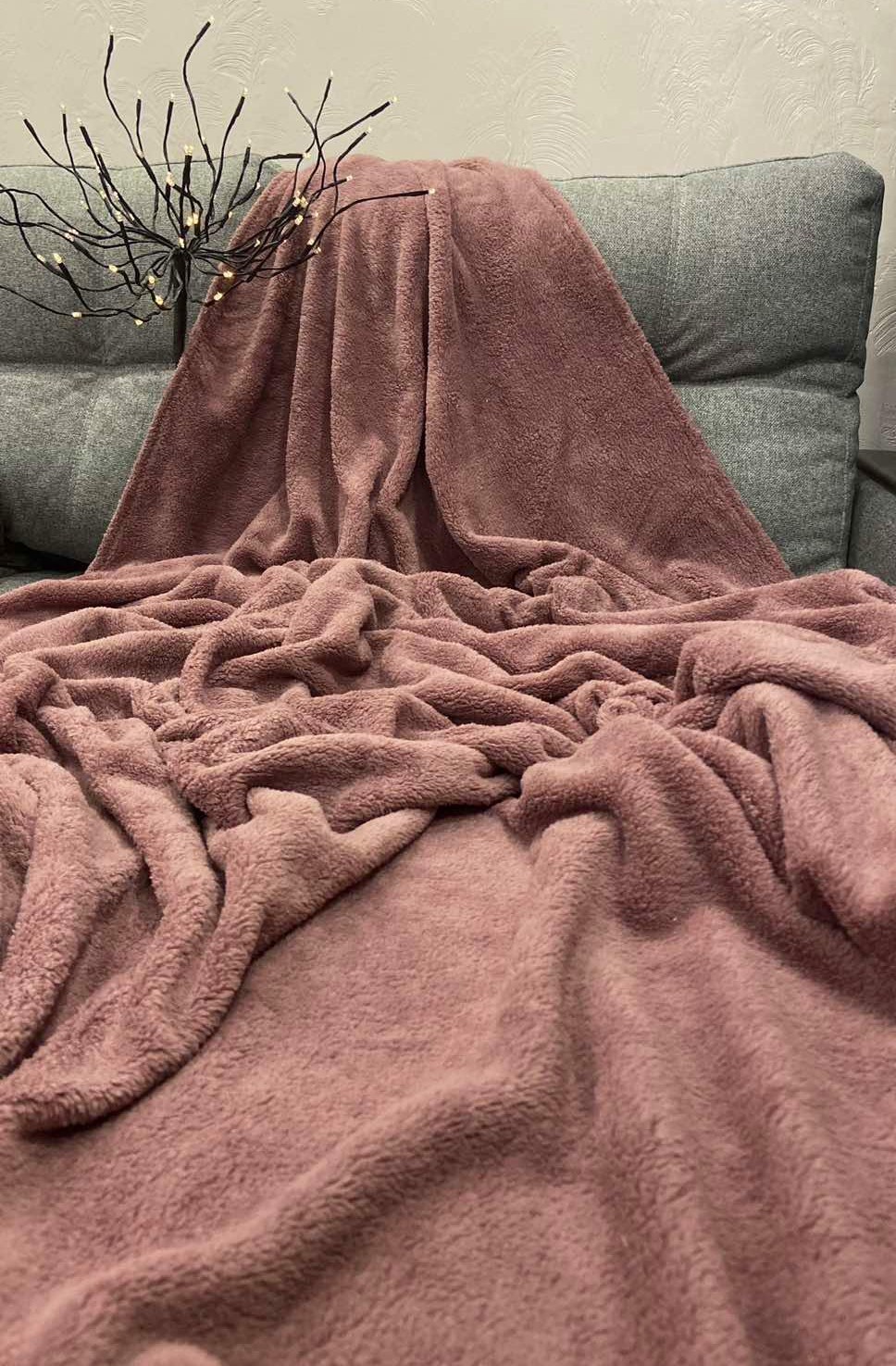 

Плед-покрывало велсофт 180х210 Лиловый