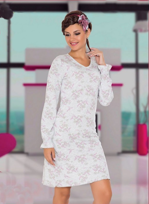 

Ночная рубашка Sabrina L21039 Cерая XXL