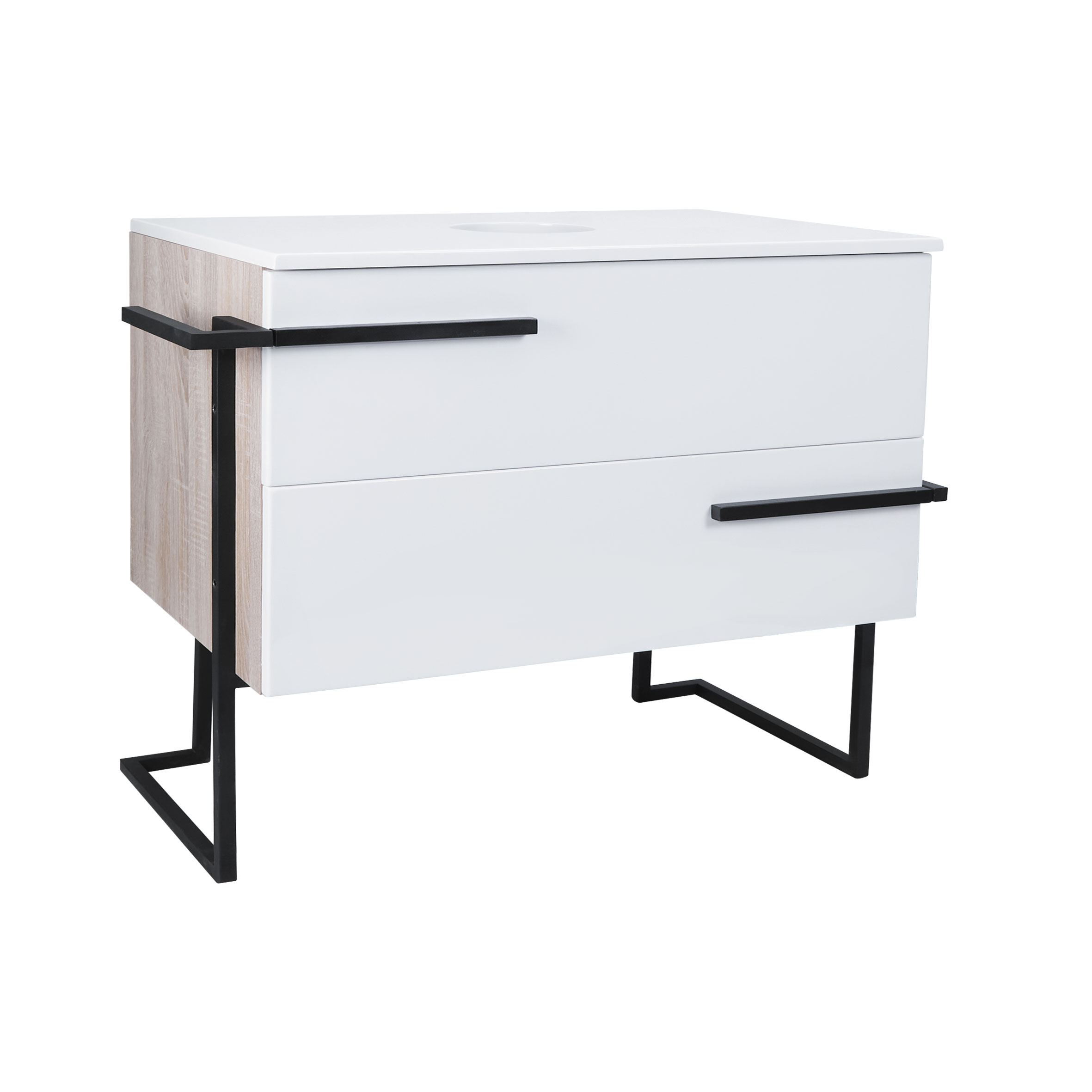 

Тумба напольная Qtap Taurus 890х720 White/Whitish oak со столешницей QT2480TNT803WWO (SR204058)