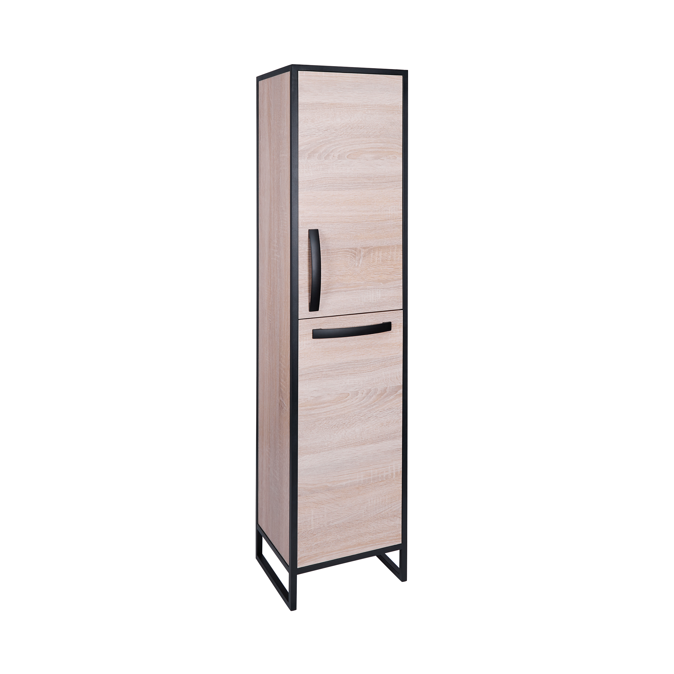 

Пенал напольный Qtap Taurus 350х1550 Whitish oak с корзиной для белья QT2475PN175KRWO (SR204078)