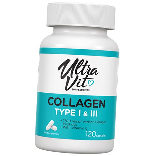 

Коллаген 1 и 3 типа, UltraVit Collagen type I & III, VP laboratory 120капс (68099003)