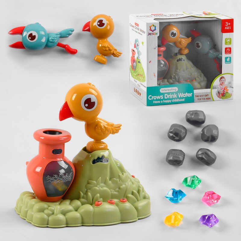 

Музыкальная игра 25876 Е “Напои птичку”, 2 птички, мелодии, звуки, подсветка кувшина