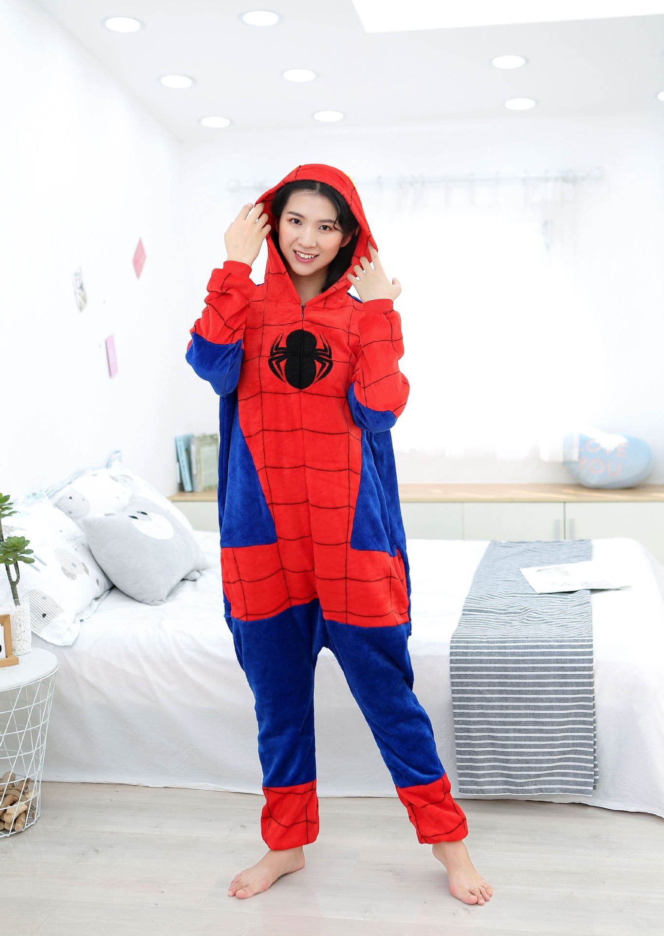 

Пижама кигуруми Kigurumi Человек паук Spider-Man Красно-синий M 155-165 см. (1026)