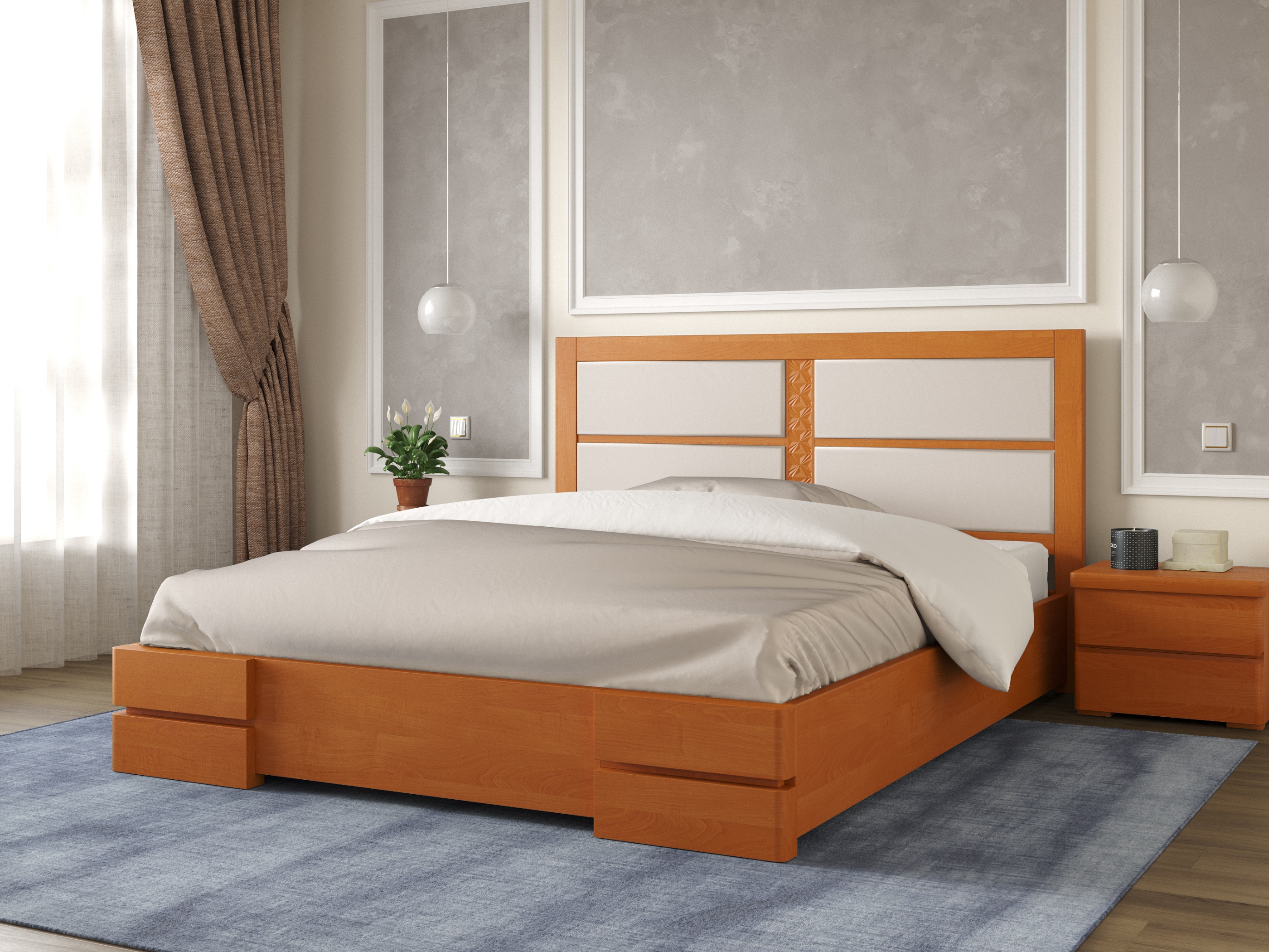 

Кровать Кардинал 1 Arbordrev (160*200) сосна Ольха