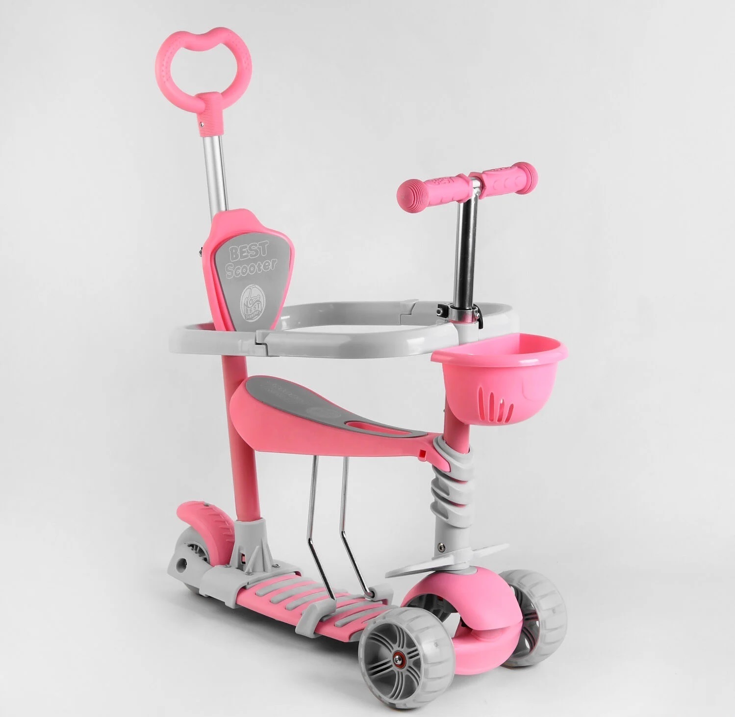 

Самокат 5 в 1 Best Scooter B-1069 Pink (B-1069)