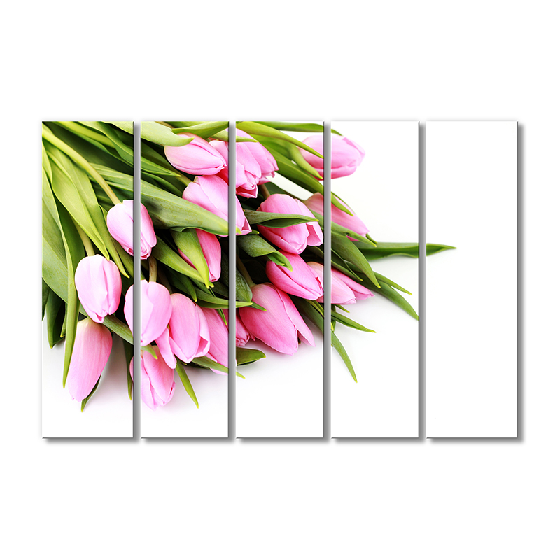 

Модульная картина Artel «Букет нежно розовых тюльпанов» 5 модулей 120x180 см