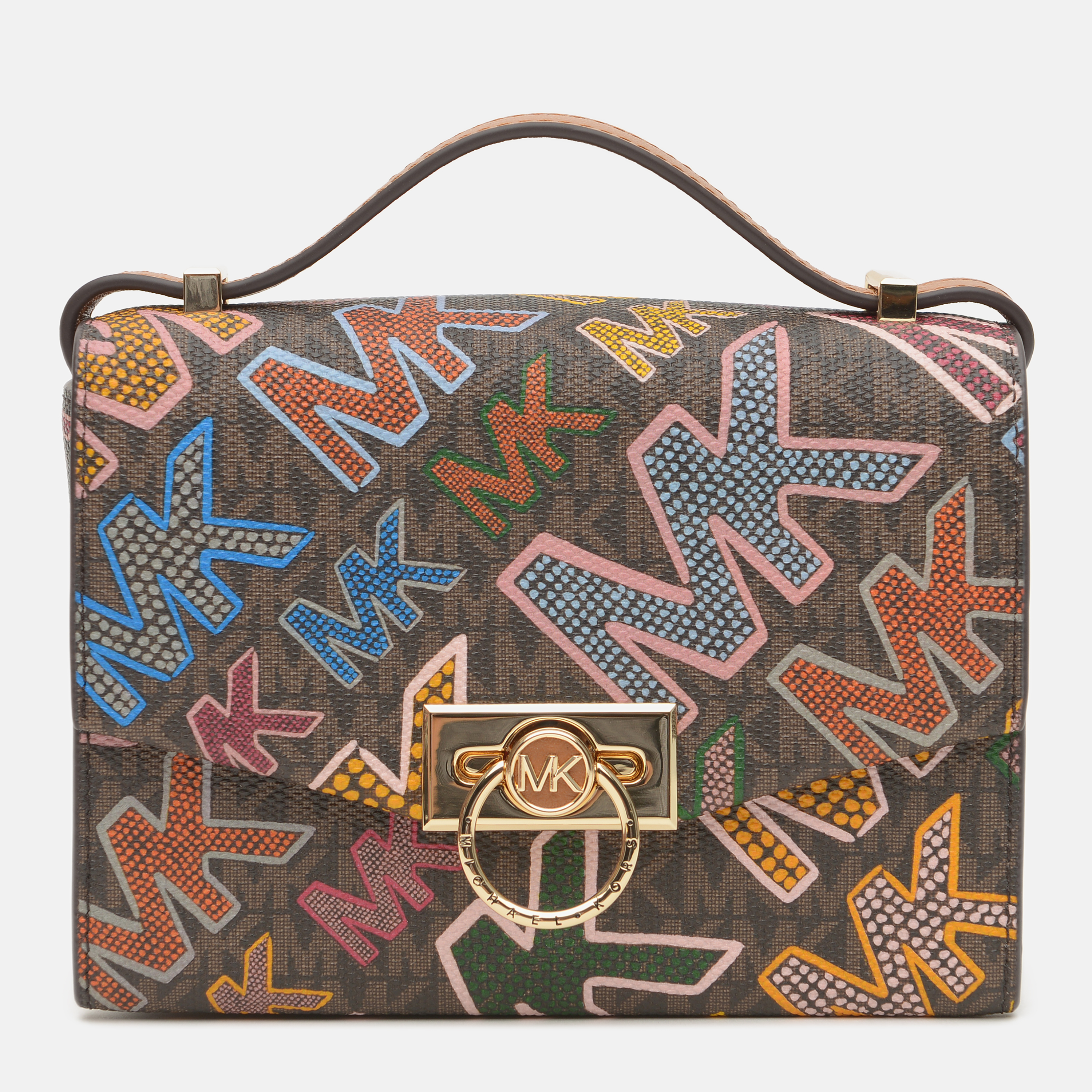 

Сумка женская Michael Kors Hendrix 32F1G1HC1U-212 Brown Multi