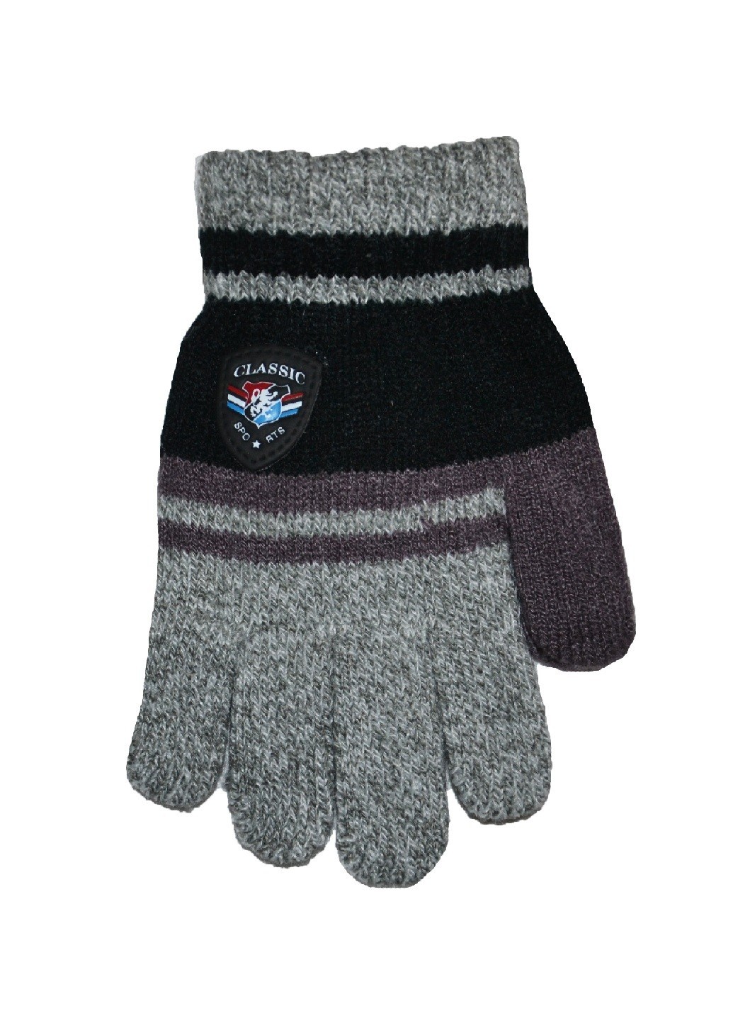 

Перчатки детские 3-7 лет 14 см. с начесом серые (РУК-82-01)