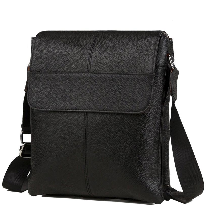 

Мужской кожаный мессенджер Tiding Bag A25-064A