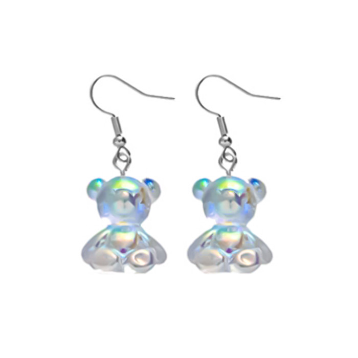 

Серьги Желейные мишки прозрачные