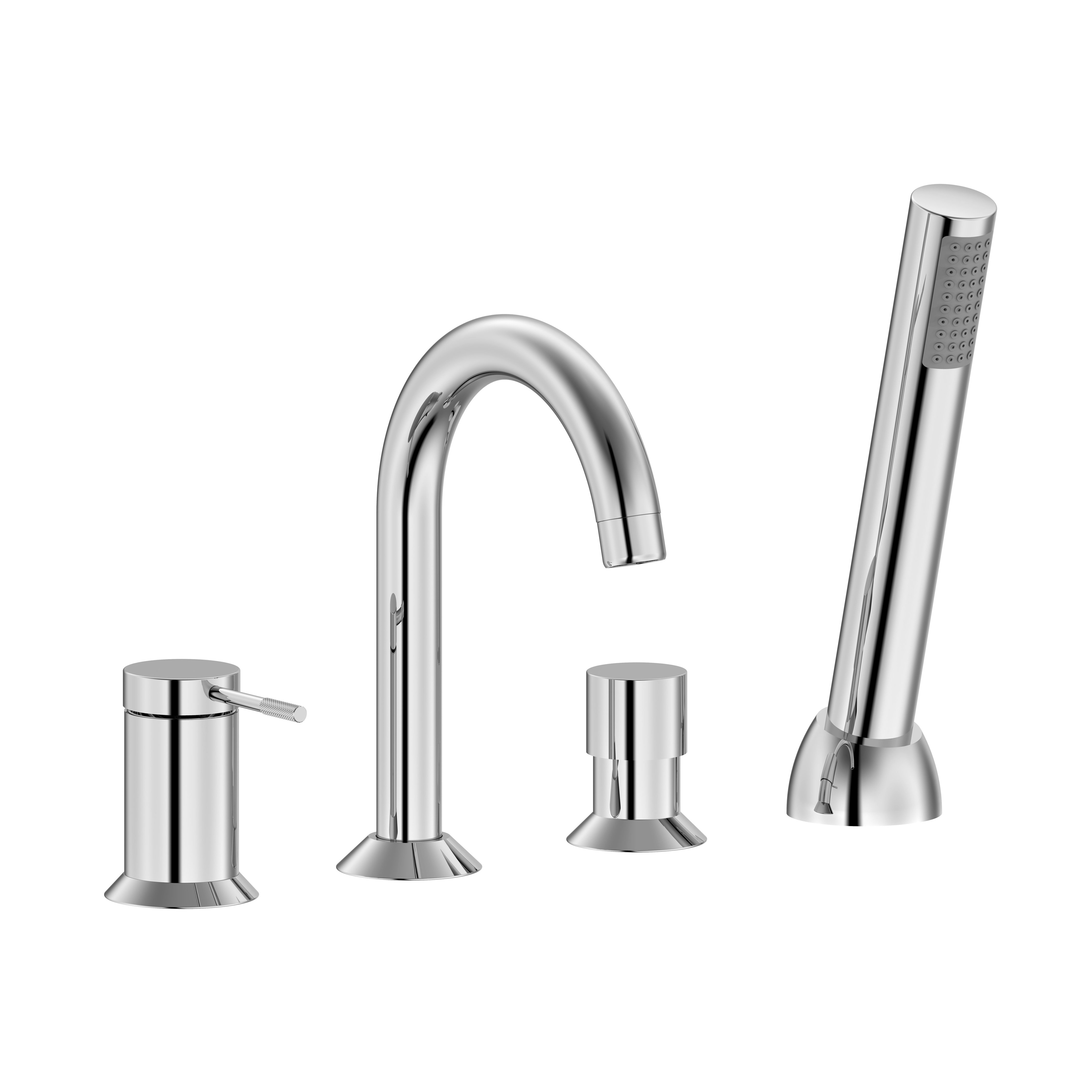 

Смеситель на борт ванны Imprese Brenta (цвет - хром), с душевым гарнитуром (ZMK071901050)