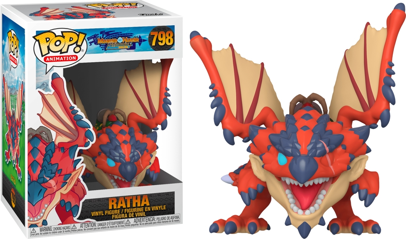 

Фигурка Funko Pop фанк Поп красный дракон Рата Охотник на монстров Monster Hunter Ratha 10 см