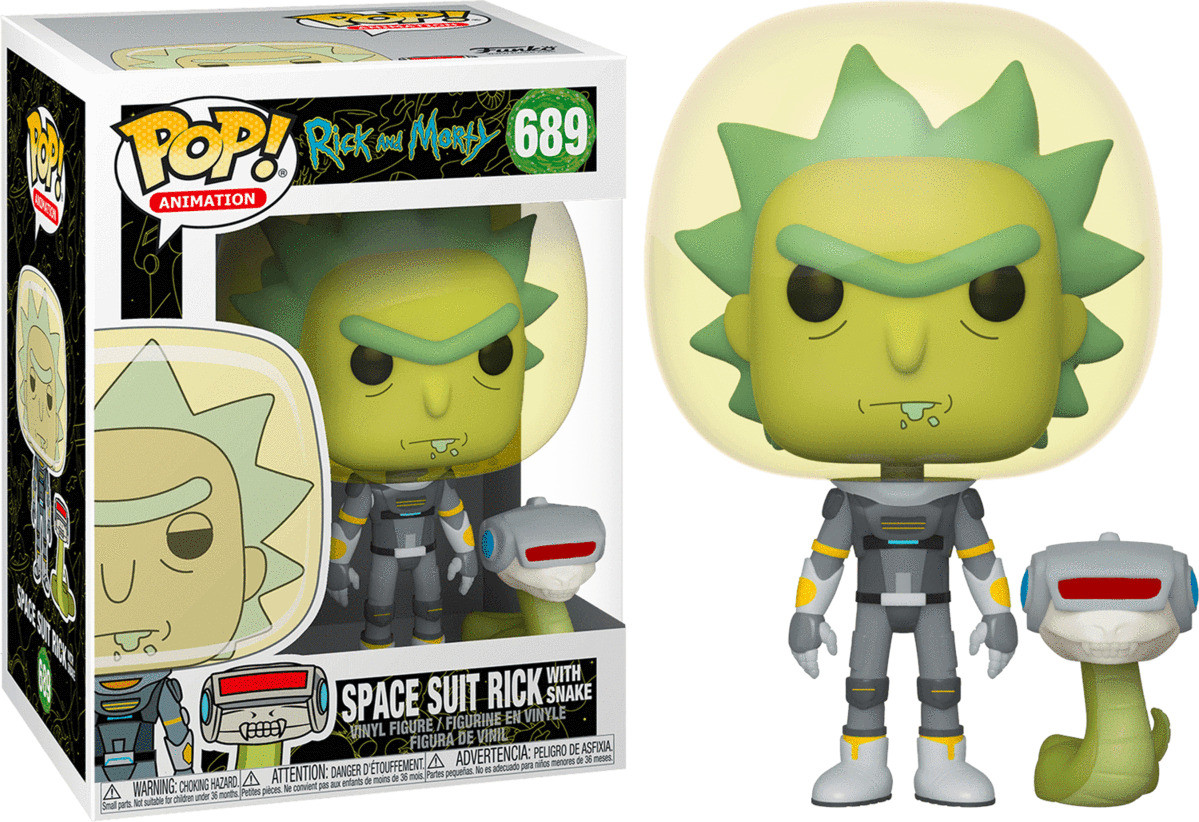 

Фигурка Funko Pop фанк Поп в скафандре со змеей Год и Морти 10см