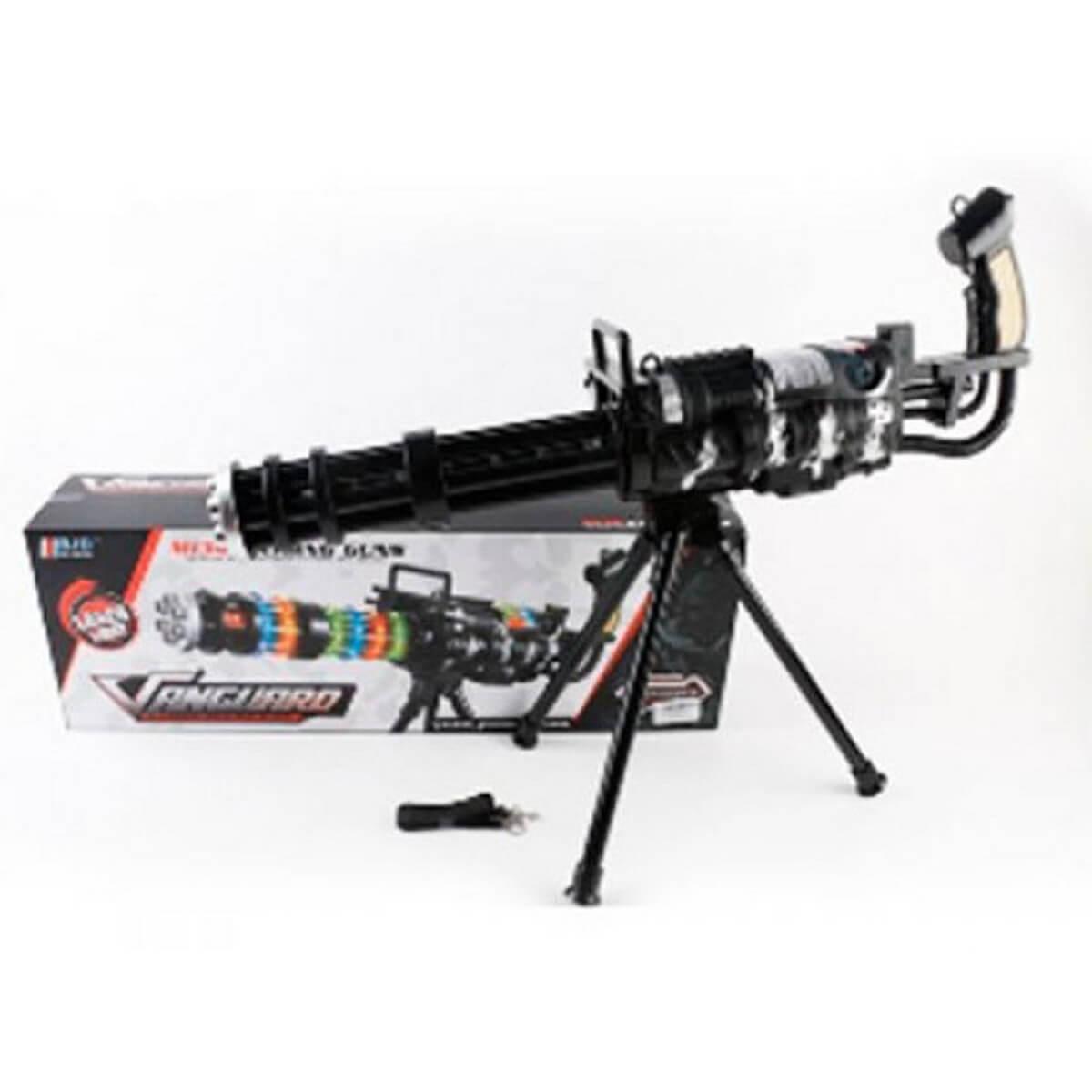 

Игрушечный автомат шестиствольный GATLING Гатлинга со звуками и подсветкой