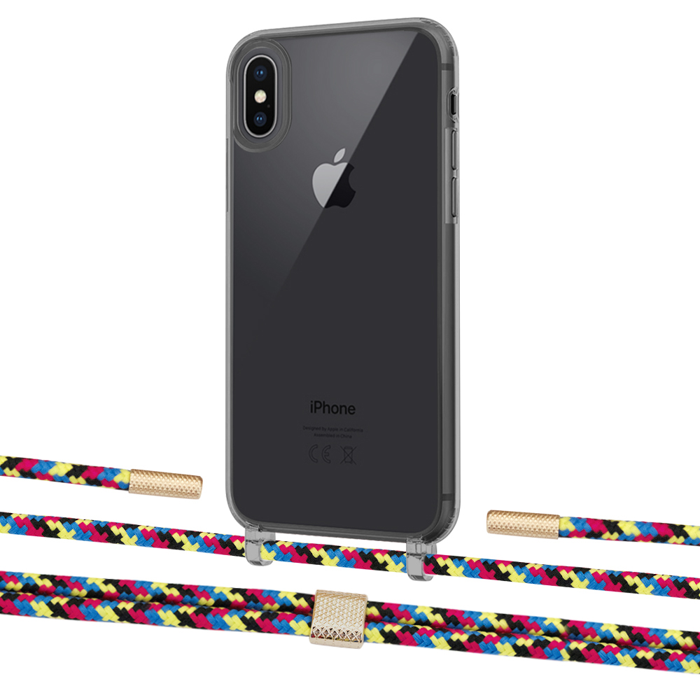 

Чехол Upex Crossbody Protection Case для iPhone XS | X Dark with Twine Critical Camouflage and Fausset Gold