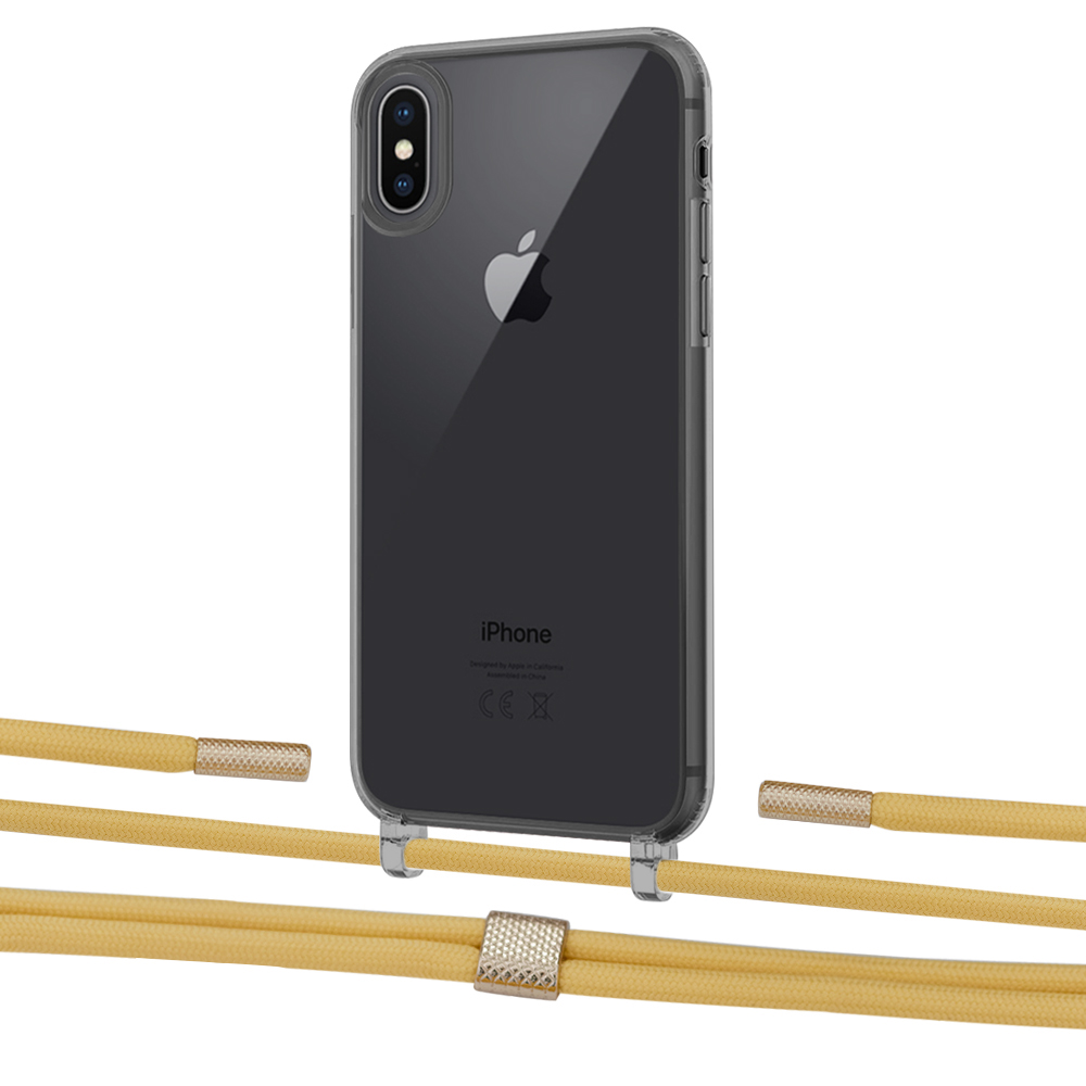 

Чехол Upex Crossbody Protection Case для iPhone XS | X Dark with Twine Sunflower and Fausset Gold