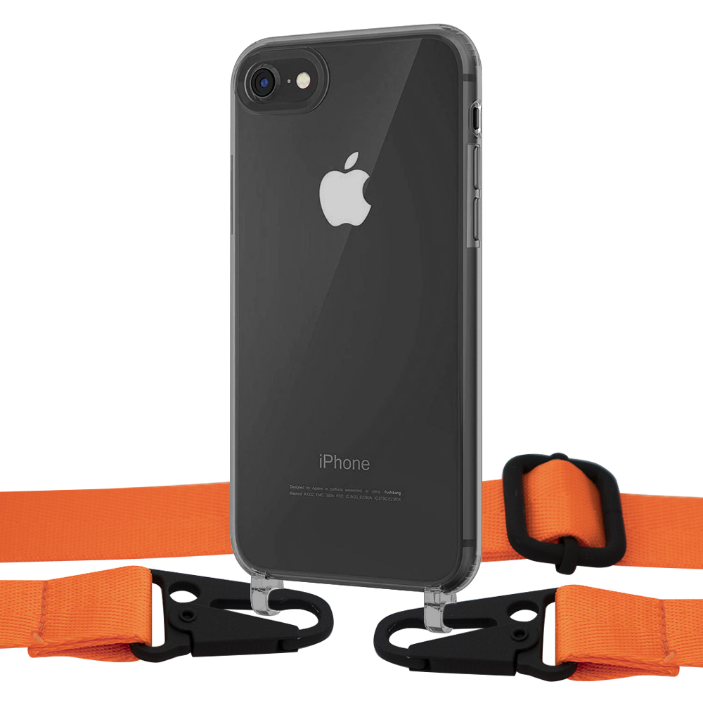 

Чехол Upex Crossbody Protection Case для iPhone SE 2020 | 8 | 7 Dark with Harness Orange Flame