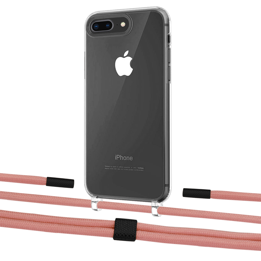 

Чехол Upex Crossbody Protection Case для iPhone 8 Plus | 7 Plus Crystal with Twine Cantaloupe and Fausset Matte Black