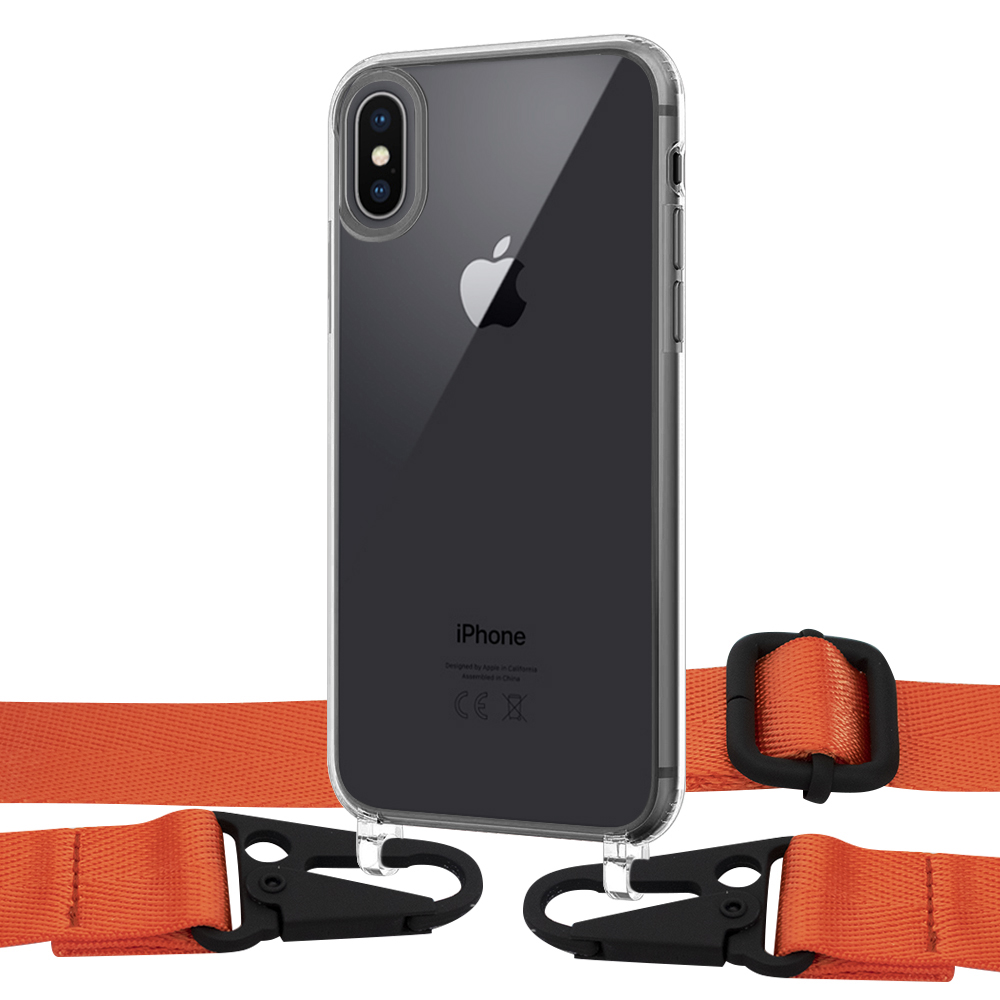 

Чехол Upex Crossbody Protection Case для iPhone XS | X Crystal with Harness Kumquat