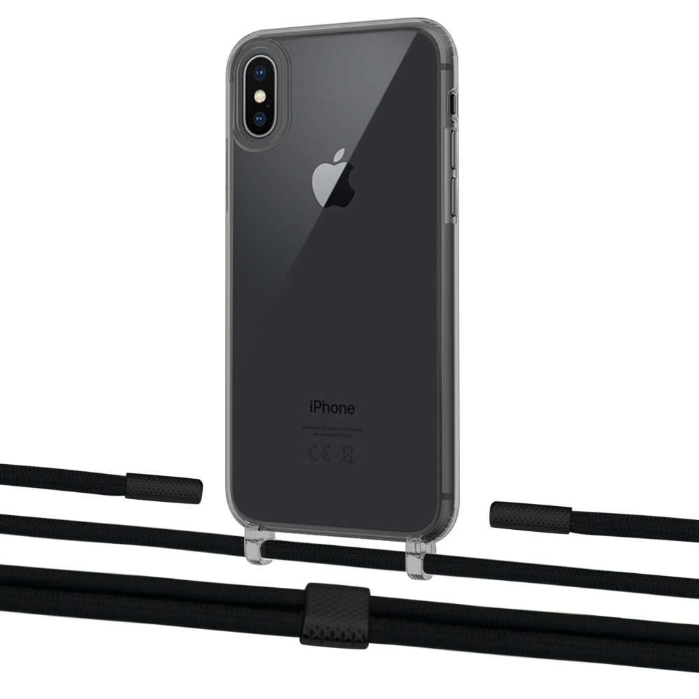 

Чехол Upex Crossbody Protection Case для iPhone XS Max Dark with Twine Black and Fausset Matte Black