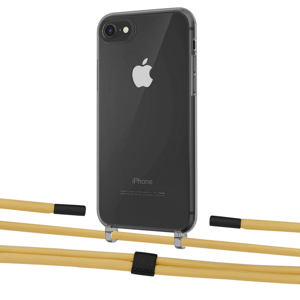 

Чехол Upex Crossbody Protection Case для iPhone SE 2020 | 8 | 7 Dark with Twine Sunflower and Fausset Matte Black