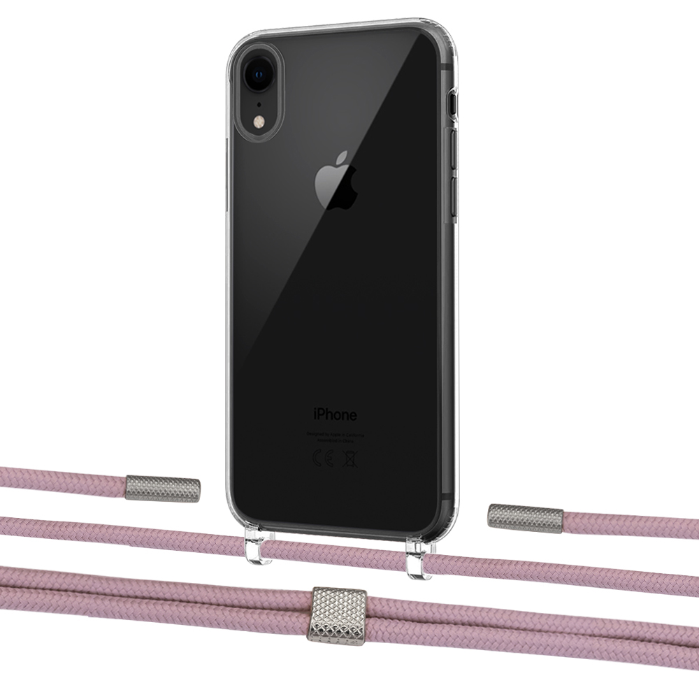 

Чехол Upex Crossbody Protection Case для iPhone XR Crystal with Twine Rose Gold and Fausset Silver