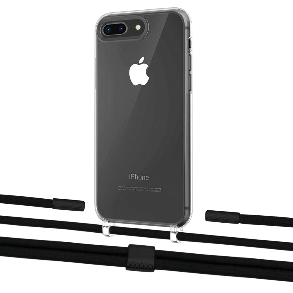

Чехол Upex Crossbody Protection Case для iPhone 8 Plus | 7 Plus Crystal with Twine Black and Fausset Matte Black