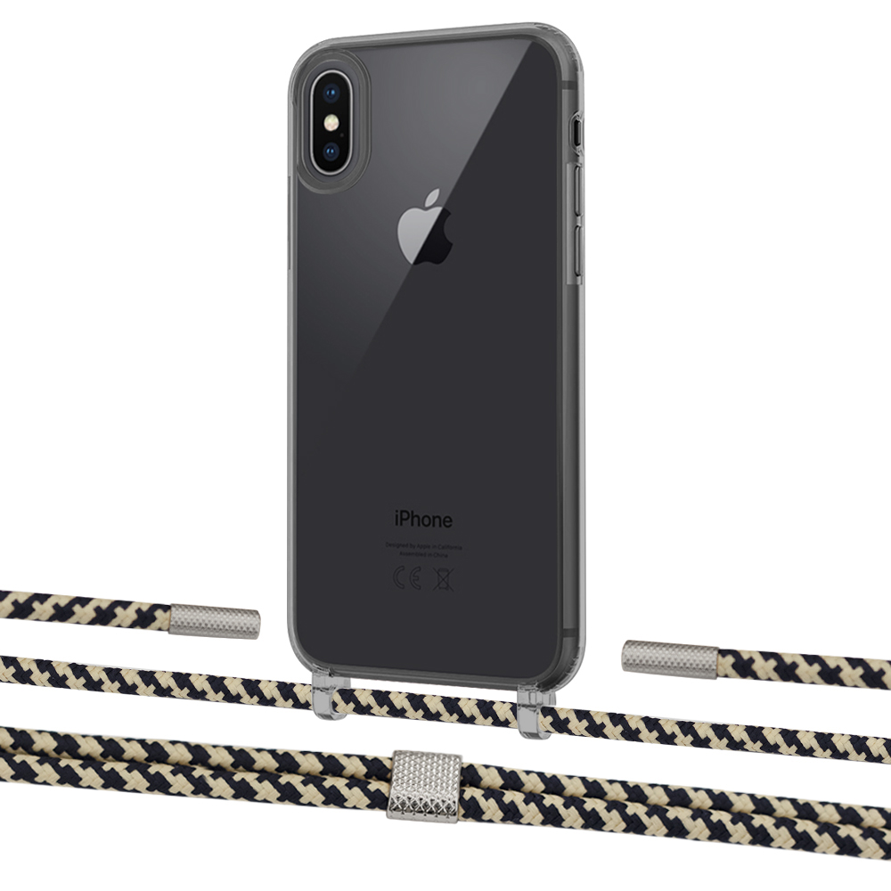 

Чехол Upex Crossbody Protection Case для iPhone XS Max Dark with Twine Copper and Fausset Silver