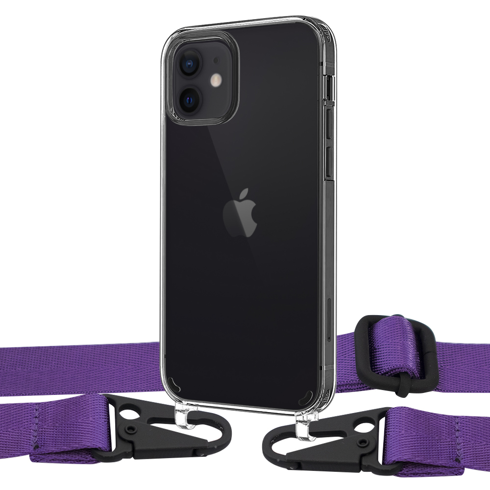 

Чехол Upex Crossbody Protection Case для iPhone 12 | 12 Pro Crystal with Harness Ultra Vionet