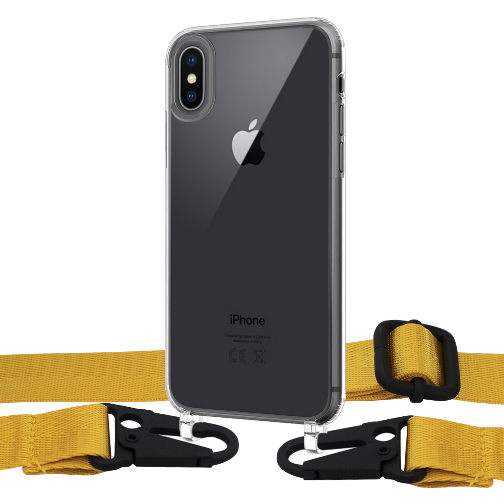 

Чехол Upex Crossbody Protection Case для iPhone XS | X Crystal with Harness Pineapple