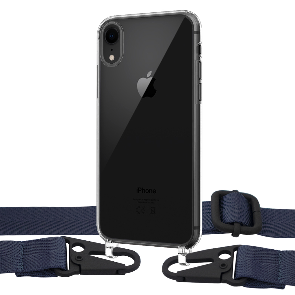 

Чехол Upex Crossbody Protection Case для iPhone XR Crystal with Harness Deep Navy